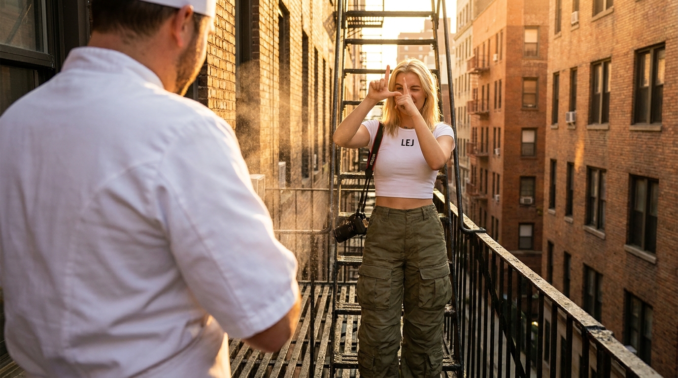 LEJ girl photographer, engagement-fixed, № 37 scene · nano-banana-pro