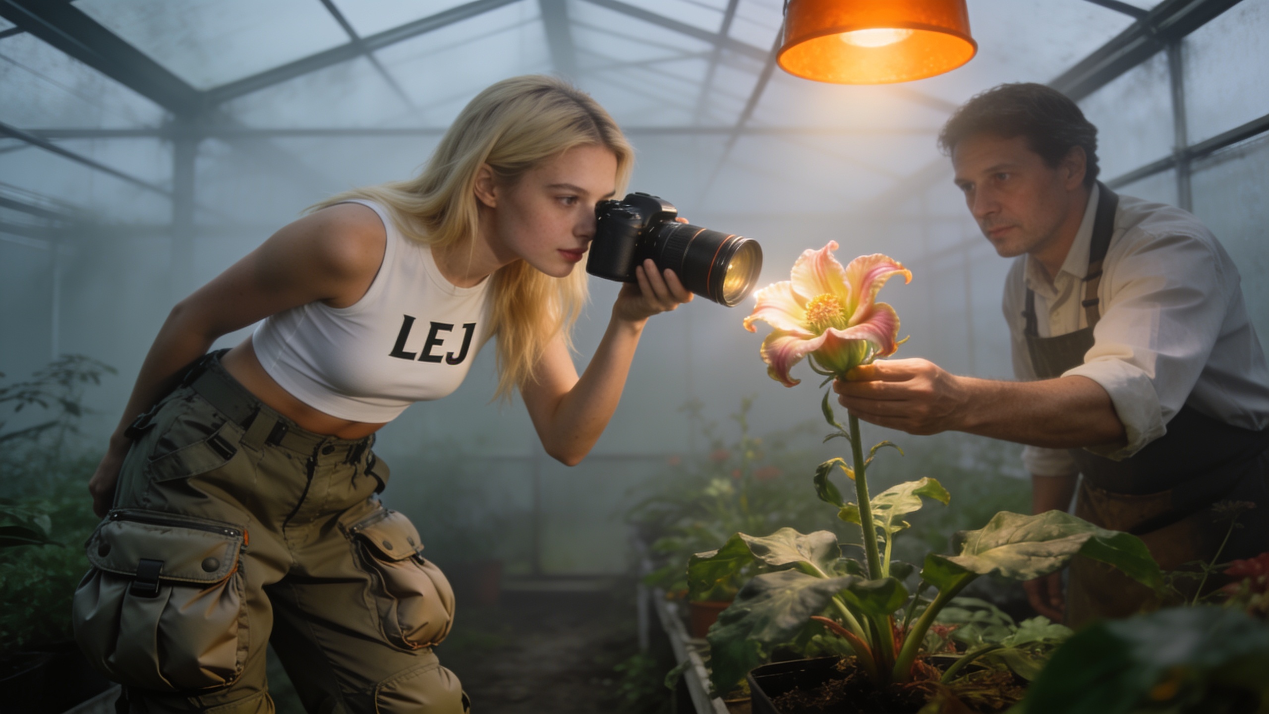 LEJ girl photographer, engagement-first prompt, seedream option 71